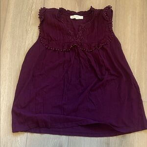 LOFT Deep Purple Blouse